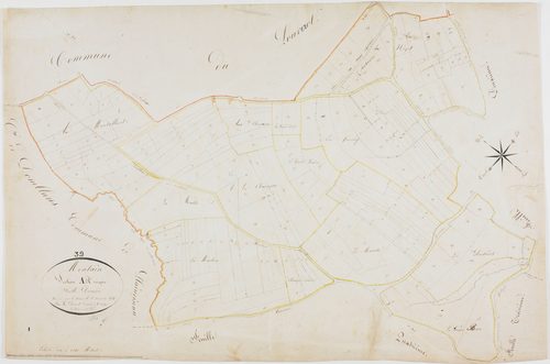 Montain, section unique A, feuille 1.géomètre : Parent