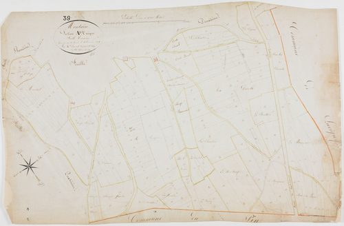 Montain, section unique A, feuille 3.géomètre : Parent