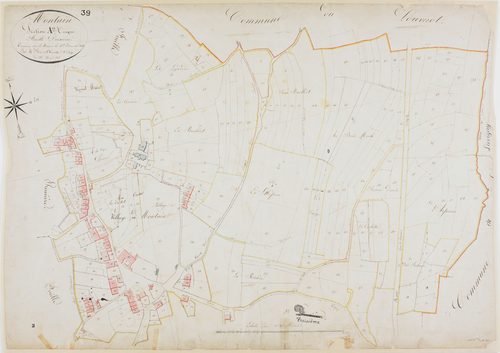 Montain, section unique A, feuille 2.géomètre : Parent