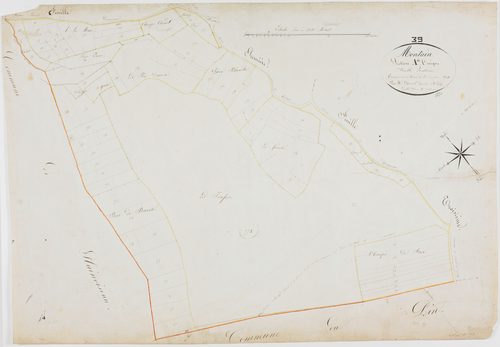 Montain, section unique A, feuille 4.géomètre : Parent