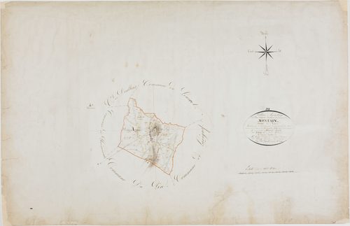 Montain, tableau d'assemblage.géomètre : Parent