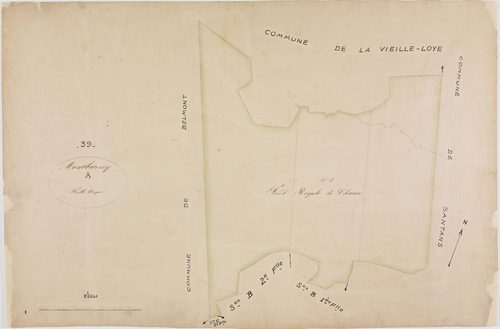 Montbarrey, section A, feuille unique.géomètre : [?]