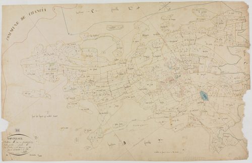 Montcusel, section B, le Village, feuille 1.géomètre : Billet