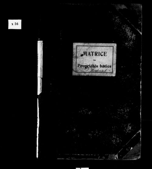 Matrice des propriétés bâties.