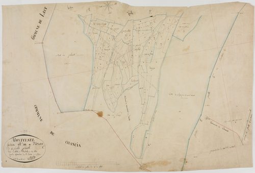 Montcusel, section A, Nezeau, feuille 1.géomètre : Billet