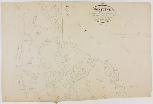 Montcusel, section C, Chef-lieu, feuille 2.géomètre : Billet