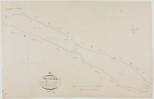 Montcusel, section C, Chef-lieu, feuille 4.géomètre : Billet