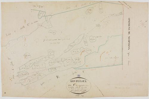 Montcusel, section C, Chef-lieu, feuille 3.géomètre : Billet