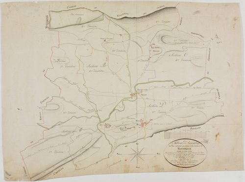 Montfleur, tableau d'assemblage.géomètre : Tabey
