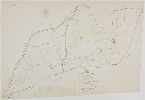 Montfleur, section B, l'Etang et Léperrignat, feuille 3.géomètre : Sauldubois