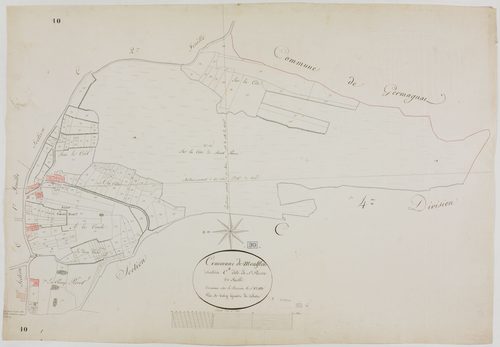 Montfleur, section C, Saint-Pierre, feuille 3.géomètre : Tabey