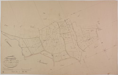 Montholier, section E, Rathier, feuille 2.