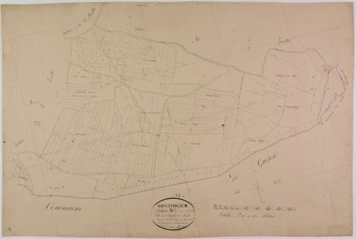 Montholier, section B, les Saules, feuille 1.