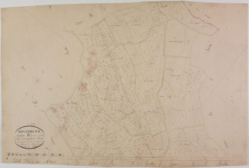 Montholier, section B, les Saules, feuille 2.