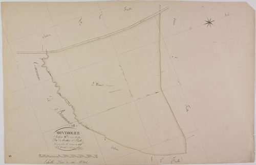 Montholier, section E, Rathier, feuille 3.