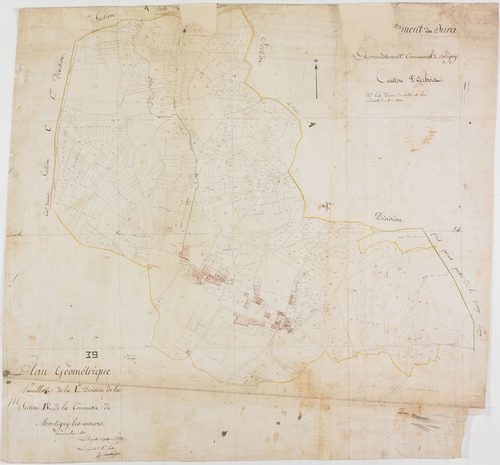 Montigny-les-Arsures, section B, feuille 1.