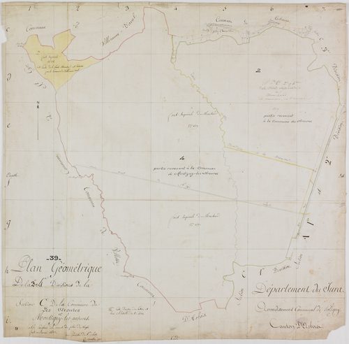 Montigny-les-Arsures, section C, feuilles 2 et 4.