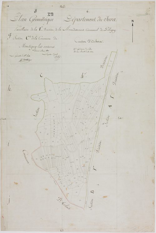 Montigny-les-Arsures, section C, feuille 1.