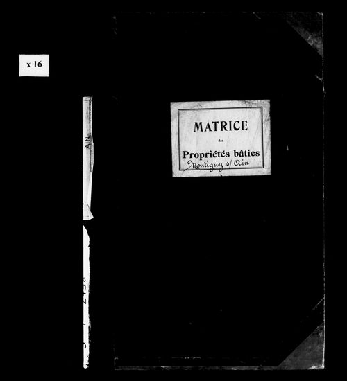 Matrice des propriétés bâties.