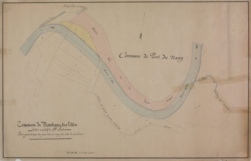 Montigny-sur-l'Ain, section C, feuilles 1 et 2 (copie de la cote précédente). s.d. [fin XIXe].