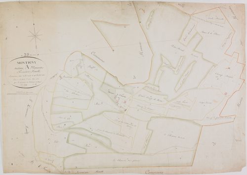 Montigny-sur-Ain, section A, Monet, feuille 1.