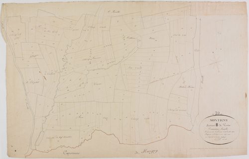 Montigny-sur-Ain, section B, Vaivre, feuille 2.