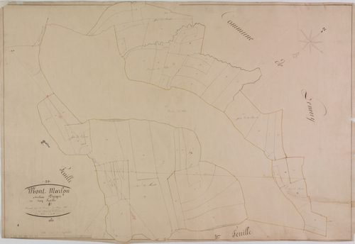 Montmarlon, section unique, feuille 1.