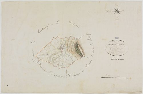 Montmirey-la-Ville, tableau d'assemblage.géomètre : Prost