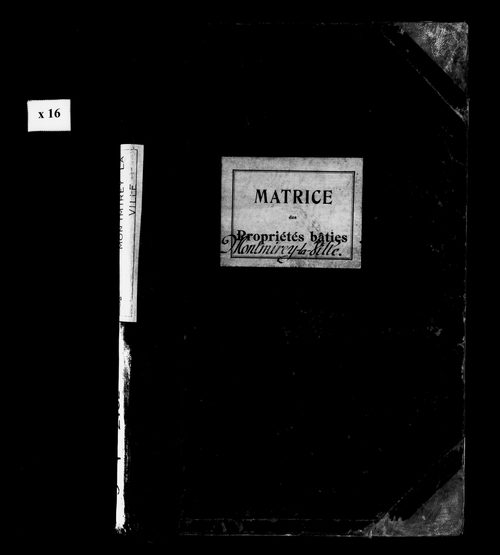 Matrice des propriétés bâties.