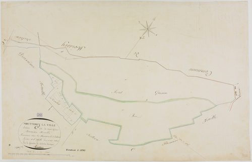 Montmirey-la-Ville, section C, Mont-Guérin, feuille 3.géomètre : Trésy
