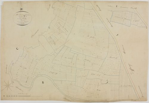 Montmirey-le-Château, section C, le Village, feuille 2.géomètre : Duchesne cadet