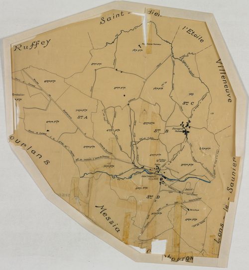Montmorot, tableau d'assemblage.géomètre : ?