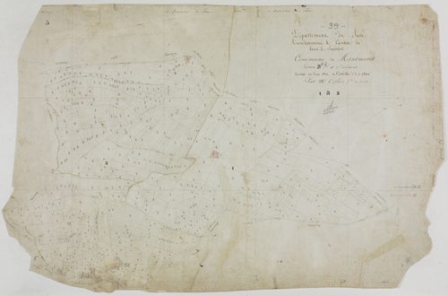 Montmorot, section B, feuilles 1 et 2.géomètre : Outhier