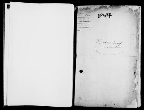 Etat de sections, s.d. [1822].