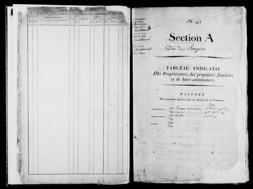 Etat de sections, s.d. [1822].