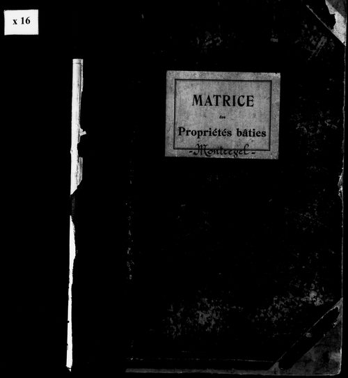 Matrice des propriétés bâties.