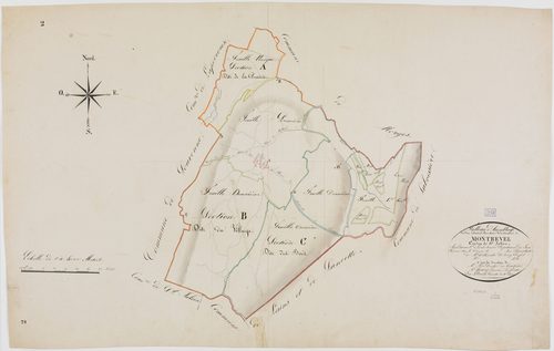 Montrevel, tableau d'assemblage, Montrevel.géomètre : Parent