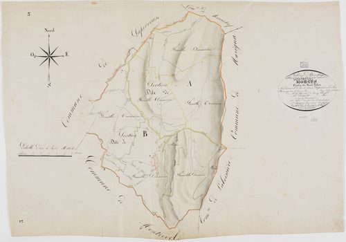 Montrevel, tableau d'assemblage, Morges.géomètre : Parent