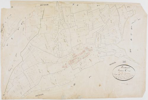 Montrevel, section E, la Prairie et le Village, feuille 2.géomètre : Laplace