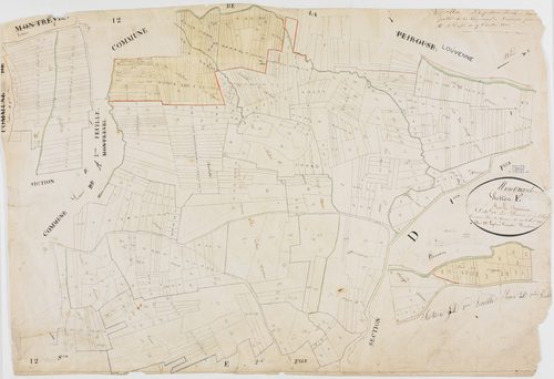 Montrevel, section E, la Prairie et le Village, feuille 3.géomètre : Laplace