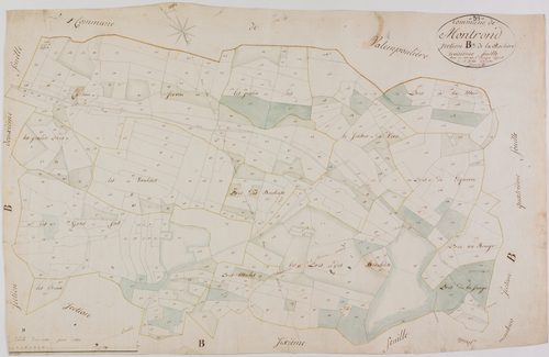 Montrond, section B, la Rochère, feuille 3.