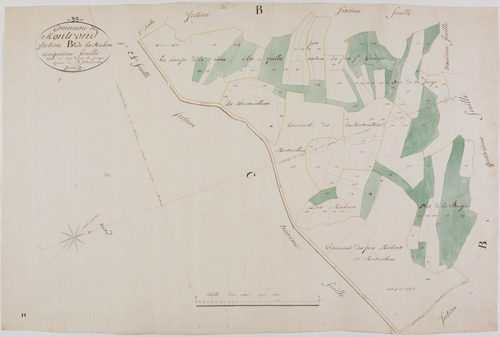 Montrond, section B, la Rochère, feuille 5.