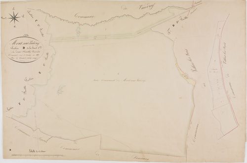 Mont-sous-Vaudrey, section D, la Forêt, feuille 1.géomètre : Duchesne