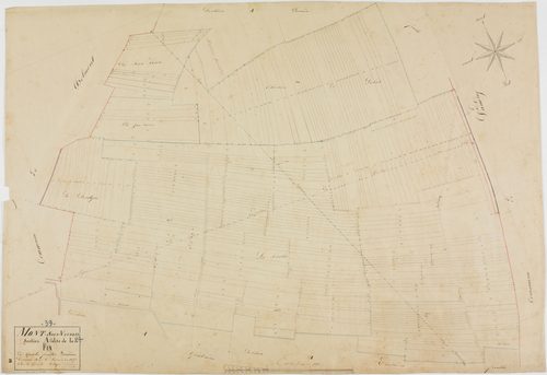 Mont-sous-Vaudrey, section A, la Fin, feuille 2.géomètre : Duchesne