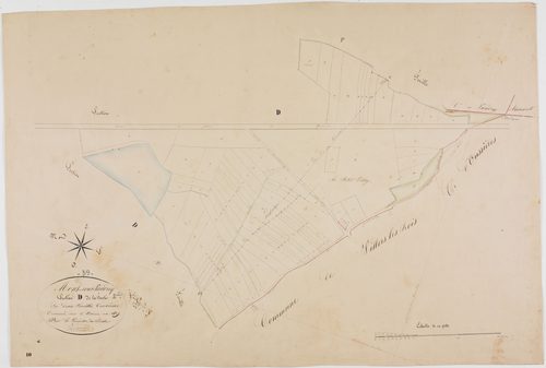 Mont-sous-Vaudrey, section D, la Forêt, feuille 2.géomètre : Duchesne