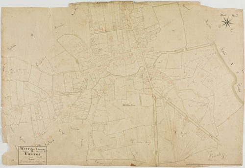 Mont-sous-Vaudrey, section B, le Village, feuille 2.géomètre : Grenier