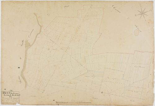 Mont-sous-Vaudrey, section A, la Fin, feuille 4.géomètre : Duchesne