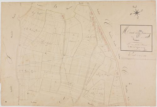 Mont-sous-Vaudrey, section E, les Poiriers, feuille 1.géomètre : Guyon