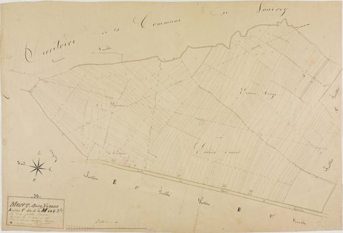 Mont-sous-Vaudrey, section C, la Mare, feuille 2.géomètre : Grenier