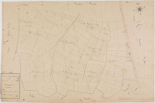 Mont-sous-Vaudrey, section E, les Poiriers, feuille 2.géomètre : Guyon